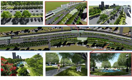 Thiết kế cảnh quan cây xanh Tuyến Metro 01 Bến Thành – Suối Tiên (TP.HCM)