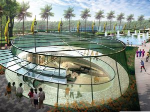 Phối cảnh bãi xe ngầm công viên Lê Văn Tám