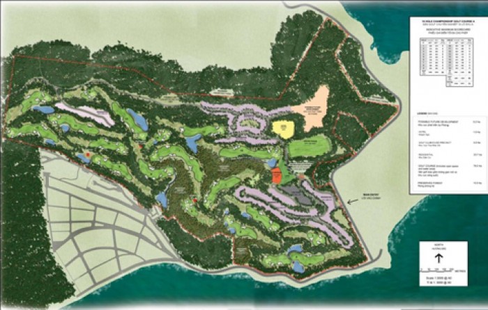 Lập dự án tư vấn đầu tư Khu du lịch, sân golf, resort Phong San