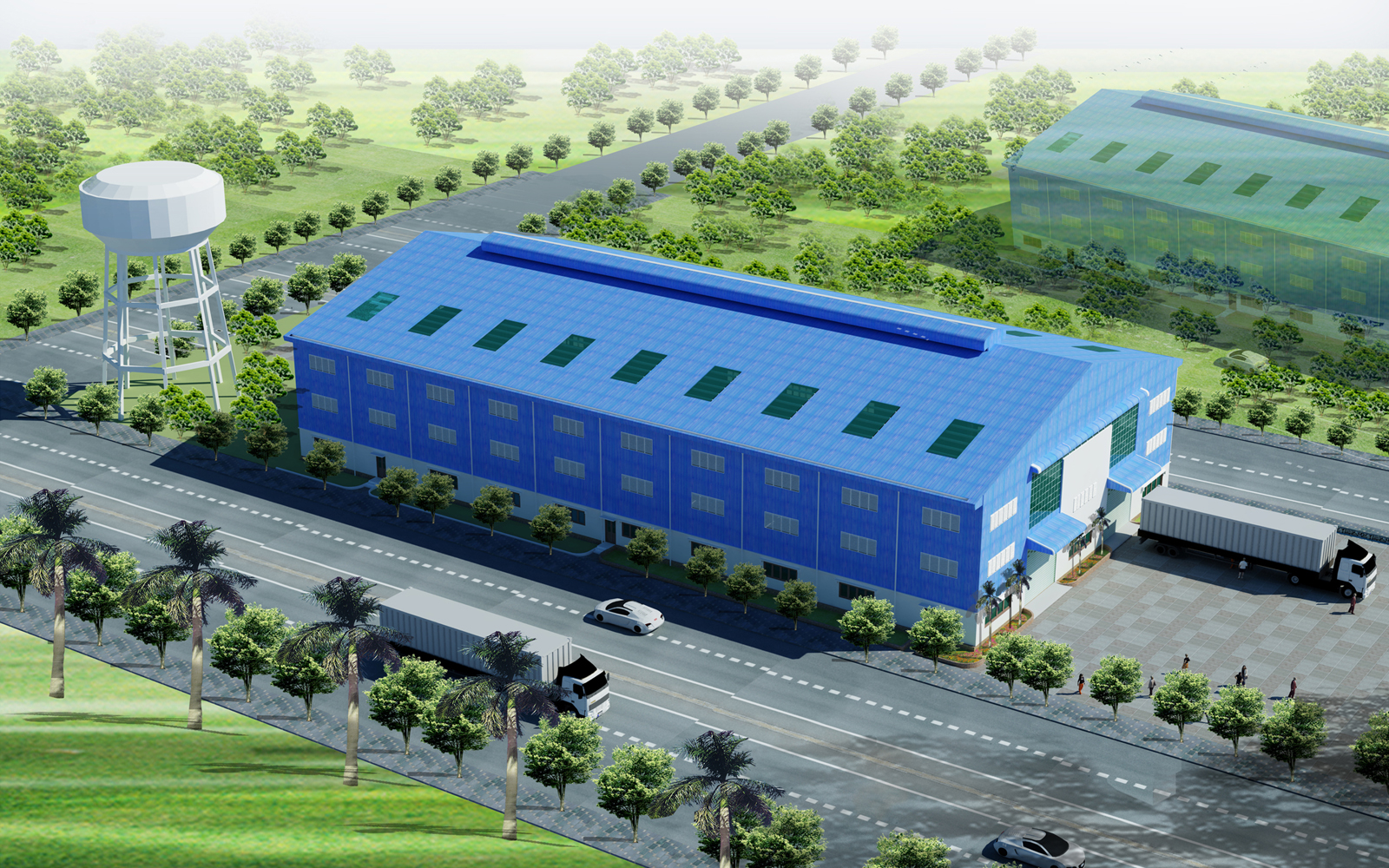 Thiết kế cảnh quan trong khu công nghiệp